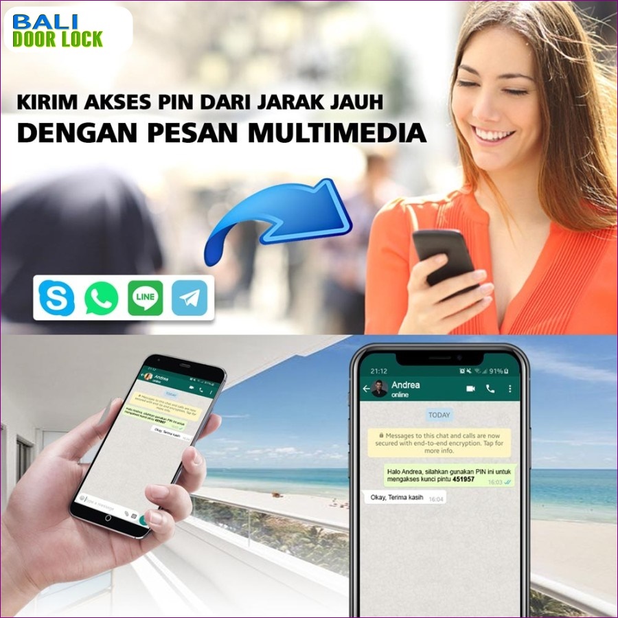 Smart Door Lock untuk Villa di Bali